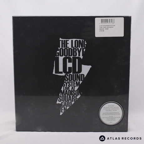 LCD Soundsystem The Long Goodbye: LCD Soundsystem Live At Madison Square Garden Box Set Vinyl Record - Front Cover & Record