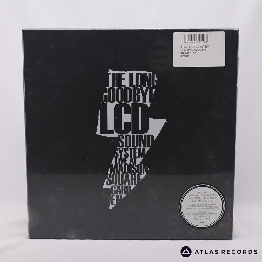 LCD Soundsystem The Long Goodbye: LCD Soundsystem Live At Madison Square Garden Box Set Vinyl Record - Front Cover & Record