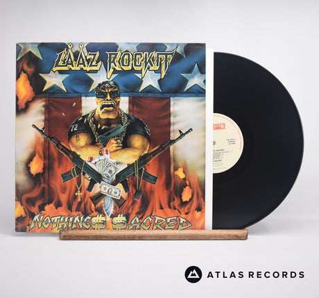 Laaz Rockit Nothings Sacred LP Vinyl Record - Front Cover & Record