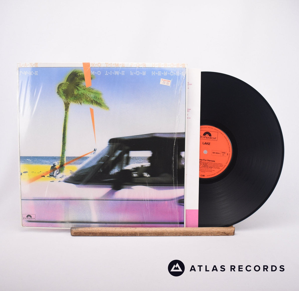 Lake No Time For Heroes LP Vinyl Record - Front Cover & Record