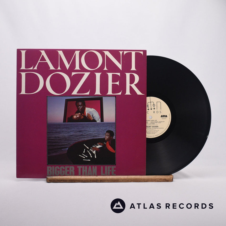 Lamont Dozier Bigger Than Life LP Vinyl Record - Front Cover & Record
