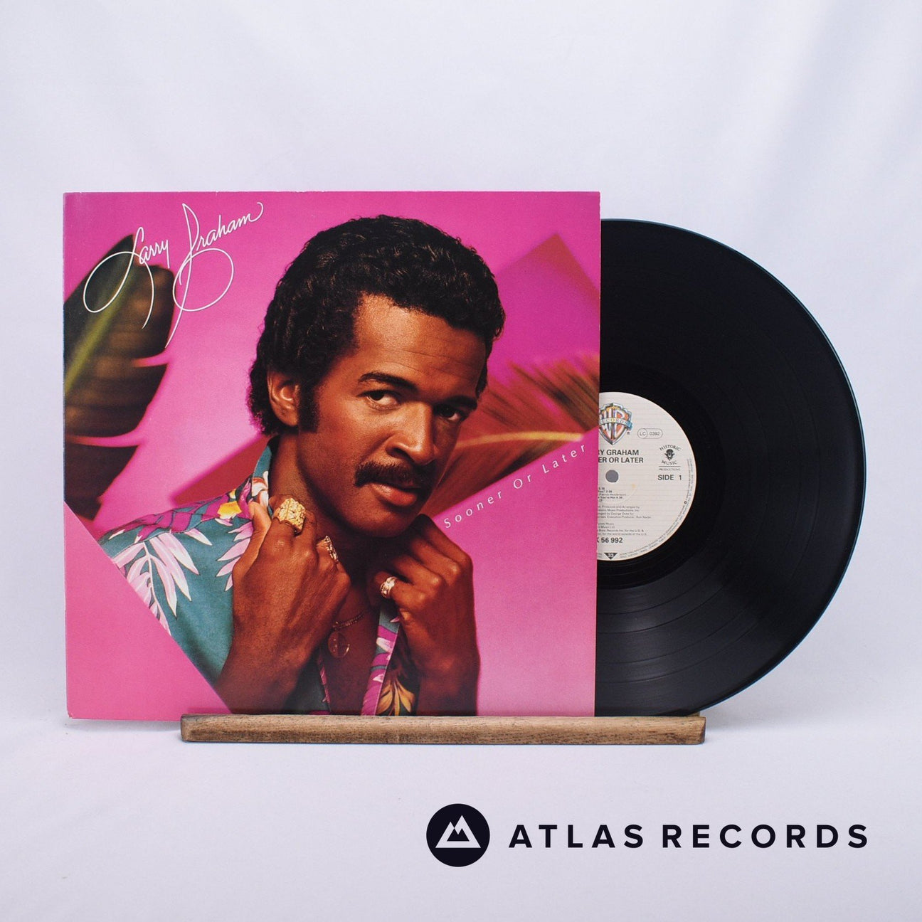 Larry Graham Sooner Or Later LP Vinyl Record - Front Cover & Record