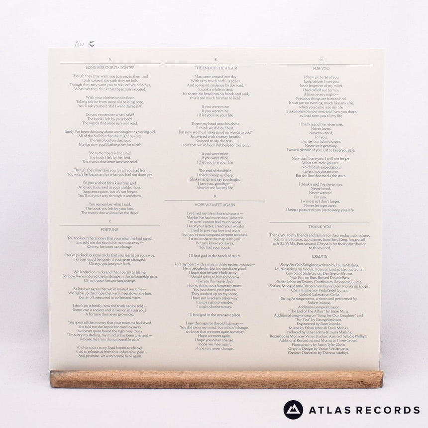 Laura Marling - Song For Our Daughter - LP Vinyl Record - NM/NM