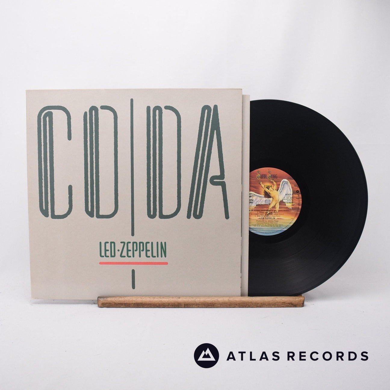 Led Zeppelin Coda LP Vinyl Record - Front Cover & Record