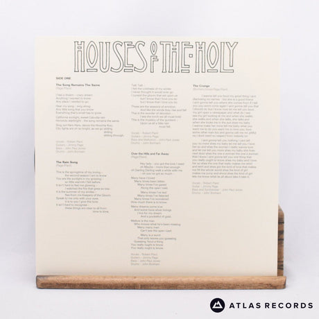 Led Zeppelin - Houses Of The Holy - 180G Lyric Sheet Obi LP Vinyl Record - NM/NM