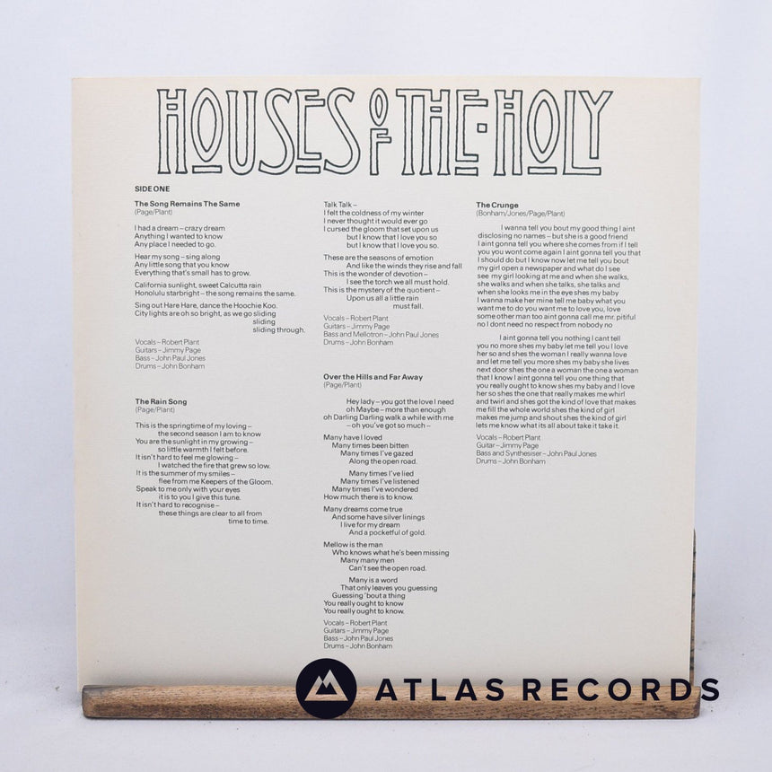 Led Zeppelin - Houses Of The Holy - A2 B2 LP Vinyl Record - EX/EX