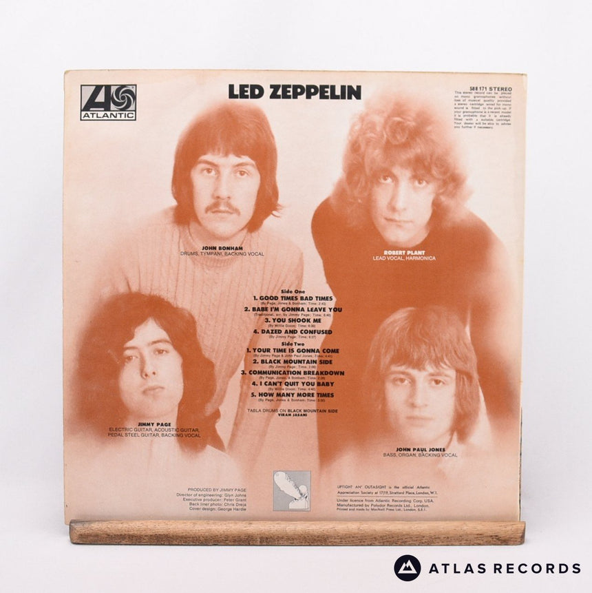 Led Zeppelin - Led Zeppelin - Second Press LP Vinyl Record - VG+/EX