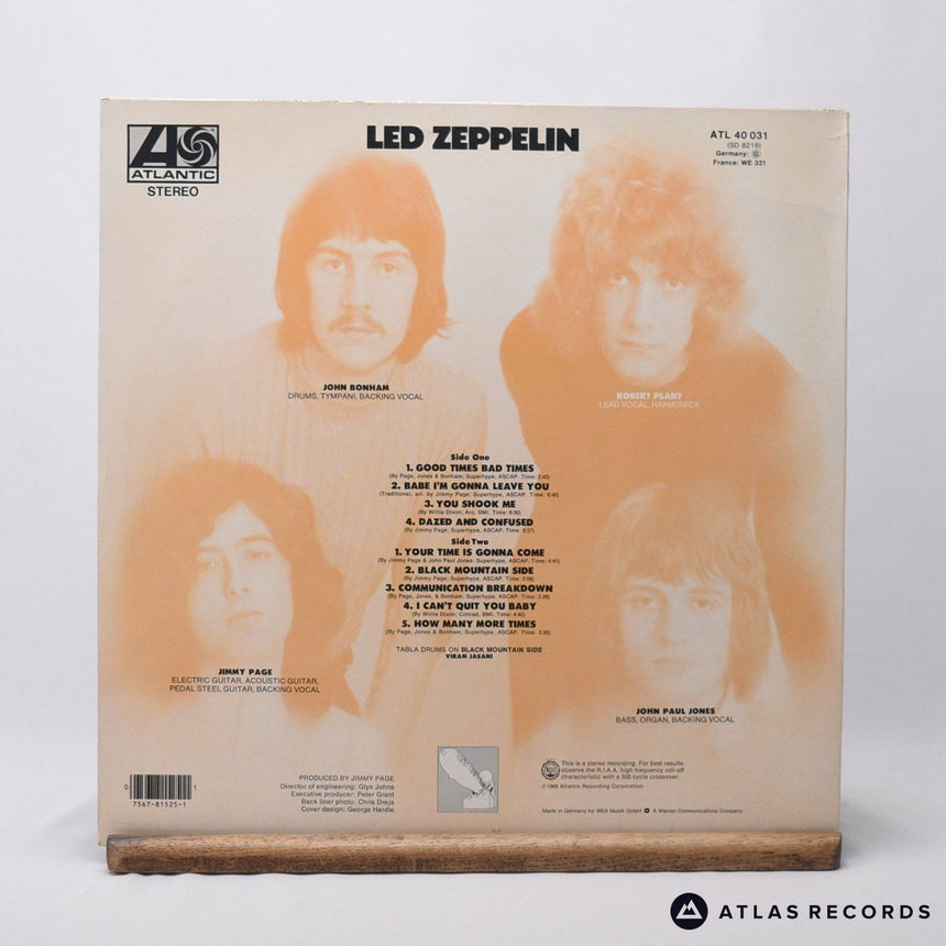 Led Zeppelin - Led Zeppelin - Reissue A2 B4 LP Vinyl Record - VG+/EX