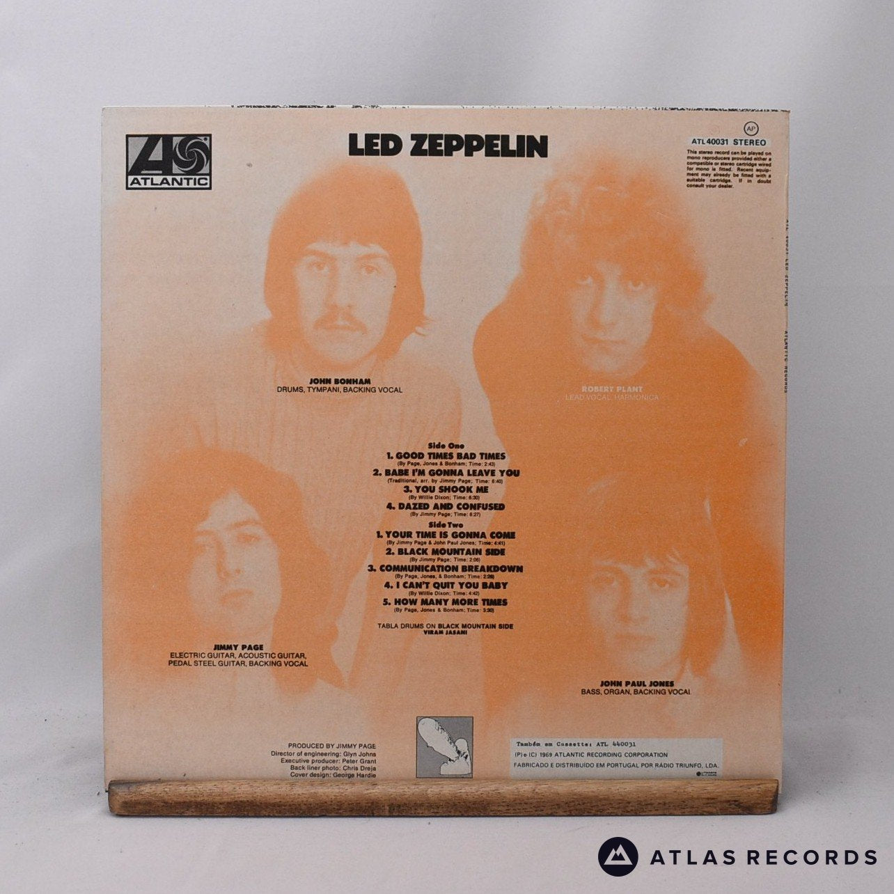 Led Zeppelin Lp Disc Led Zeppelin Led Zeppelin LP Vinyl Record VG+/EX – Atlas Records