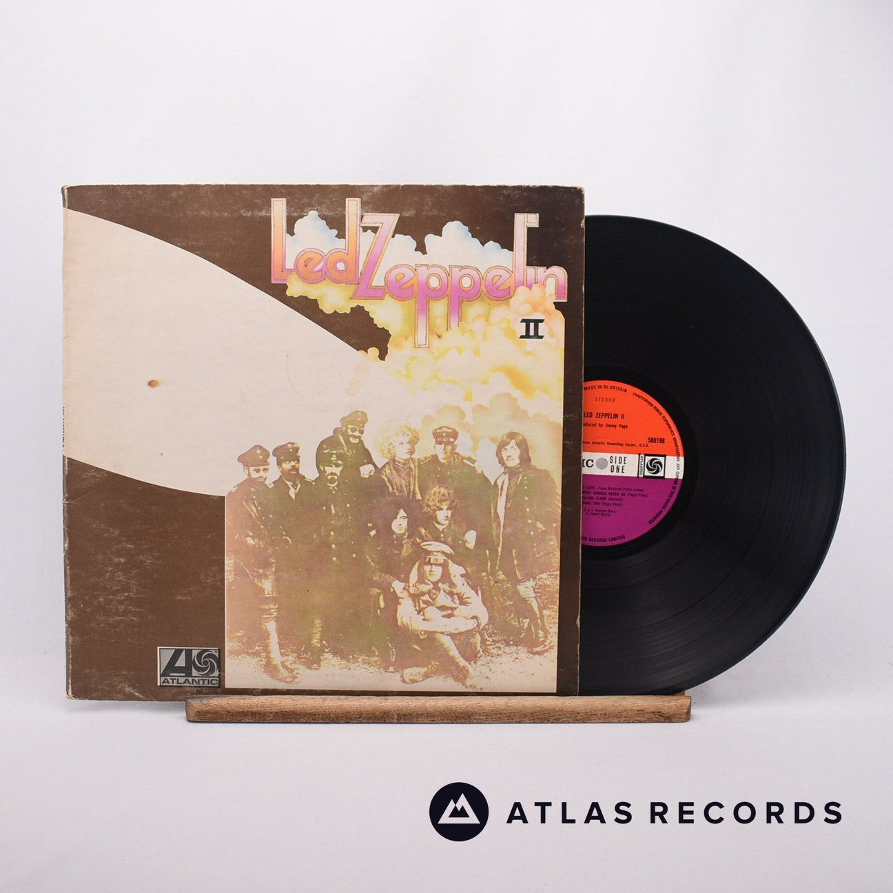 Led Zeppelin Led Zeppelin II LP Vinyl Record - Front Cover & Record