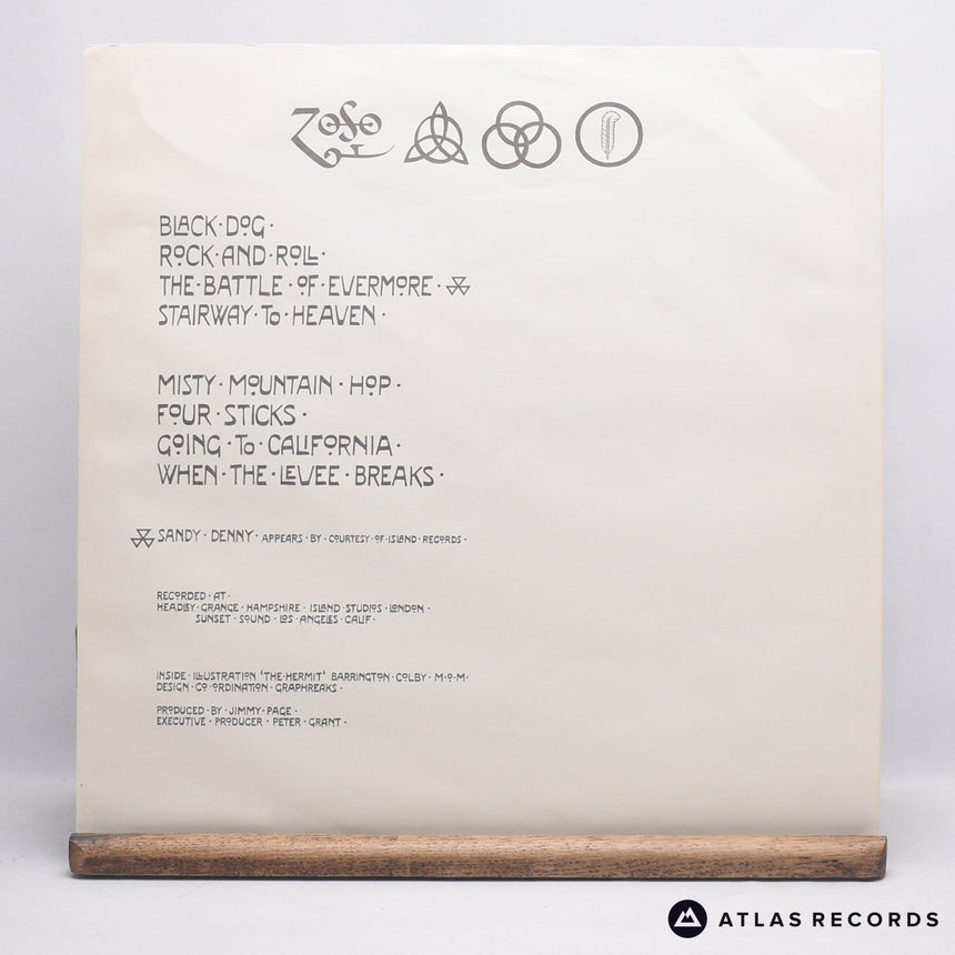 Led Zeppelin - Untitled - Presswell Pressing 85 86 LP Vinyl Record - EX/EX