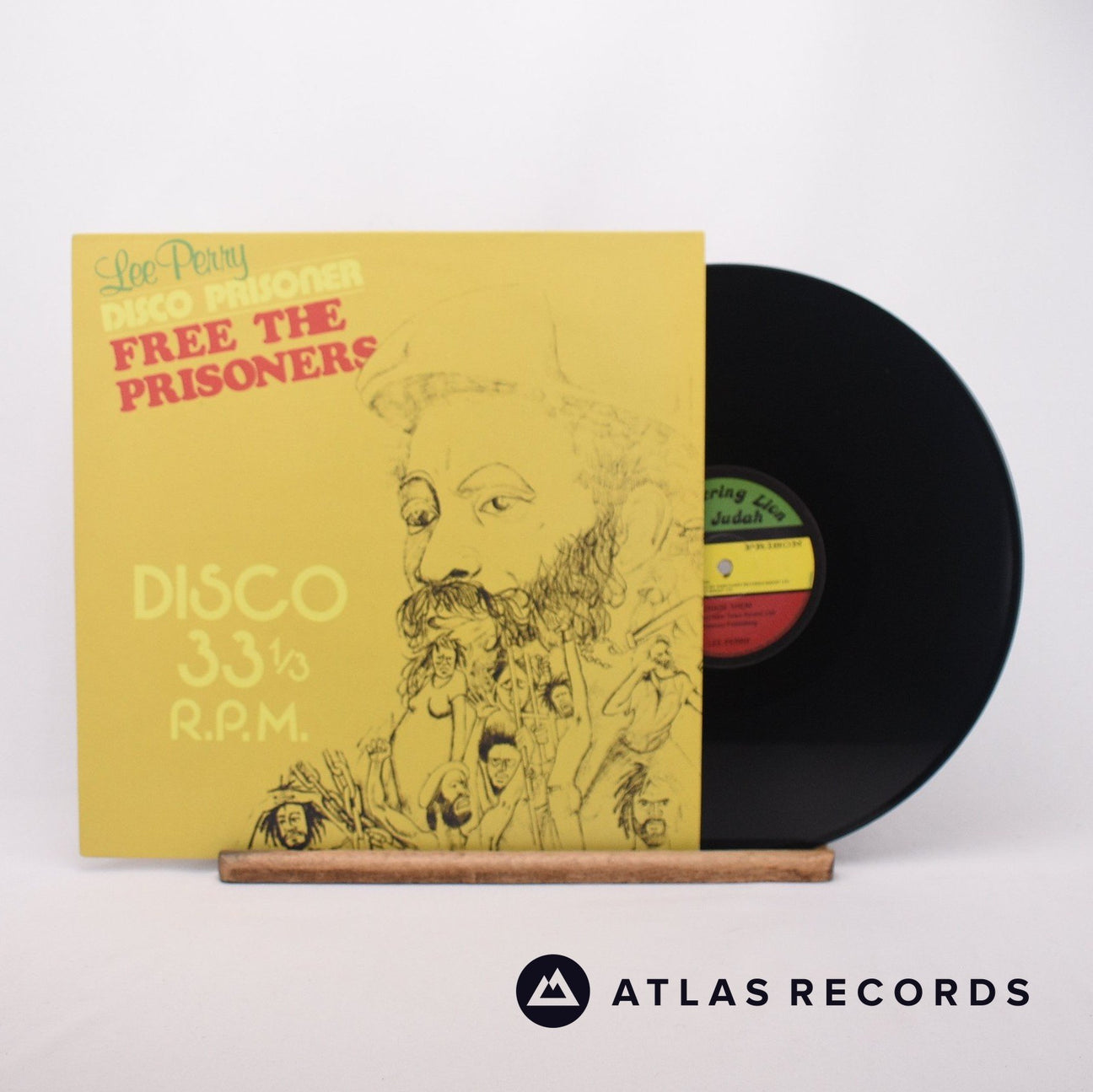 Lee Perry Free The Prisoners 12" Vinyl Record - Front Cover & Record