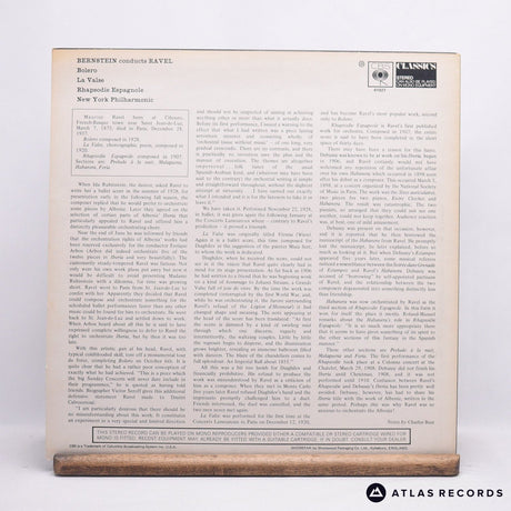 Leonard Bernstein - Bernstein Conducts Ravel - LP Vinyl Record - VG+/EX