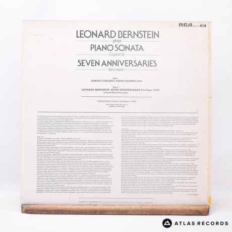 Leonard Bernstein - Plays Piano Sonata - LP Vinyl Record - VG+/EX