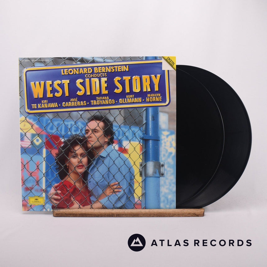 Leonard Bernstein West Side Story 2 x LP Vinyl Record - Front Cover & Record