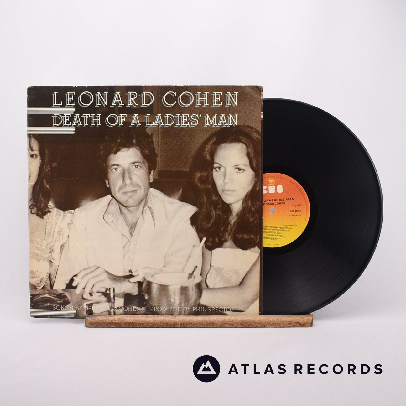 Leonard Cohen Death Of A Ladies' Man LP Vinyl Record - Front Cover & Record