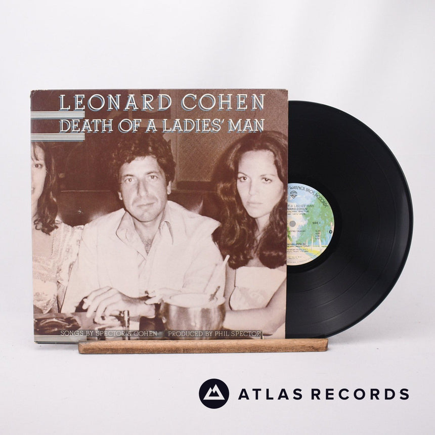Leonard Cohen Death Of A Ladies' Man LP Vinyl Record - Front Cover & Record