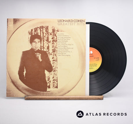 Leonard Cohen Greatest Hits LP Vinyl Record - Front Cover & Record