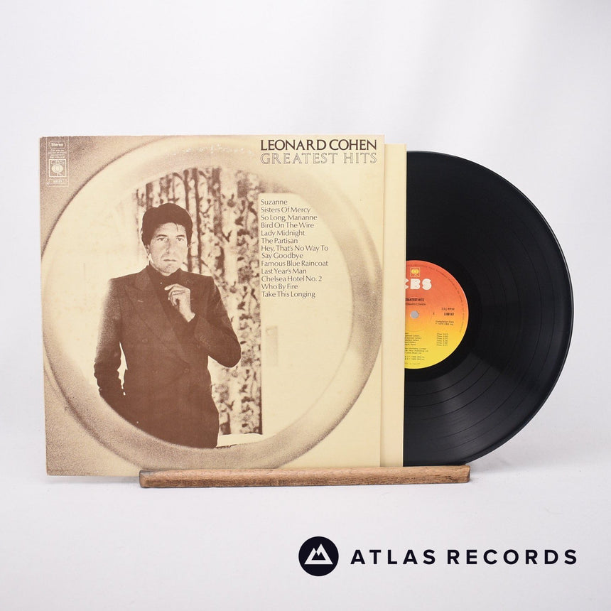 Leonard Cohen Greatest Hits LP Vinyl Record - Front Cover & Record