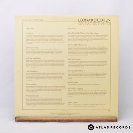 Leonard Cohen - Greatest Hits - LP Vinyl Record - EX/EX