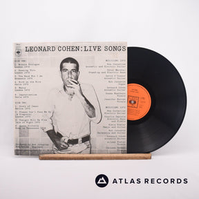 Leonard Cohen Live Songs LP Vinyl Record - Front Cover & Record