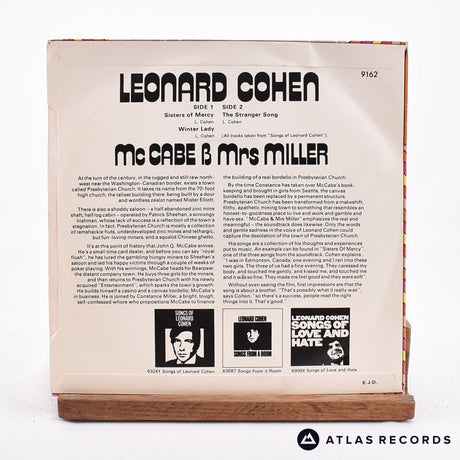 Leonard Cohen - McCabe & Mrs Miller - 7" Vinyl Record - VG+/VG