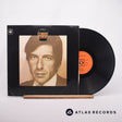 Leonard Cohen Songs Of Leonard Cohen LP Vinyl Record - Front Cover & Record