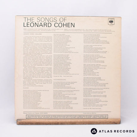Leonard Cohen - Songs Of Leonard Cohen - Reissue LP Vinyl Record - VG+/VG+