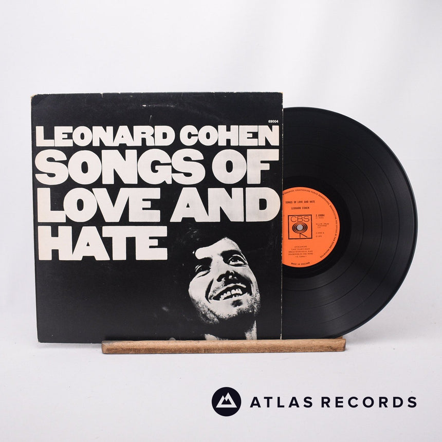 Leonard Cohen Songs Of Love And Hate LP Vinyl Record - Front Cover & Record