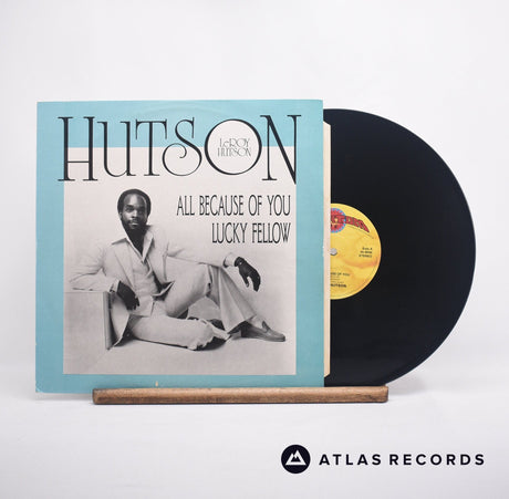 Leroy Hutson All Because Of You 12" Vinyl Record - Front Cover & Record