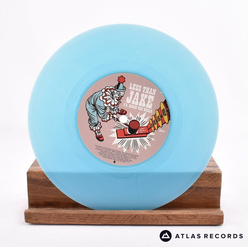 Less Than Jake - P.S. Shock The World - Blue 7" Vinyl Record - NM/NM