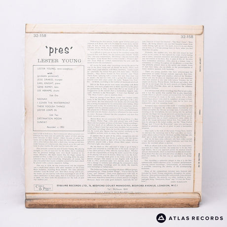 Lester Young - Pres - Mono LP Vinyl Record - VG+/VG+