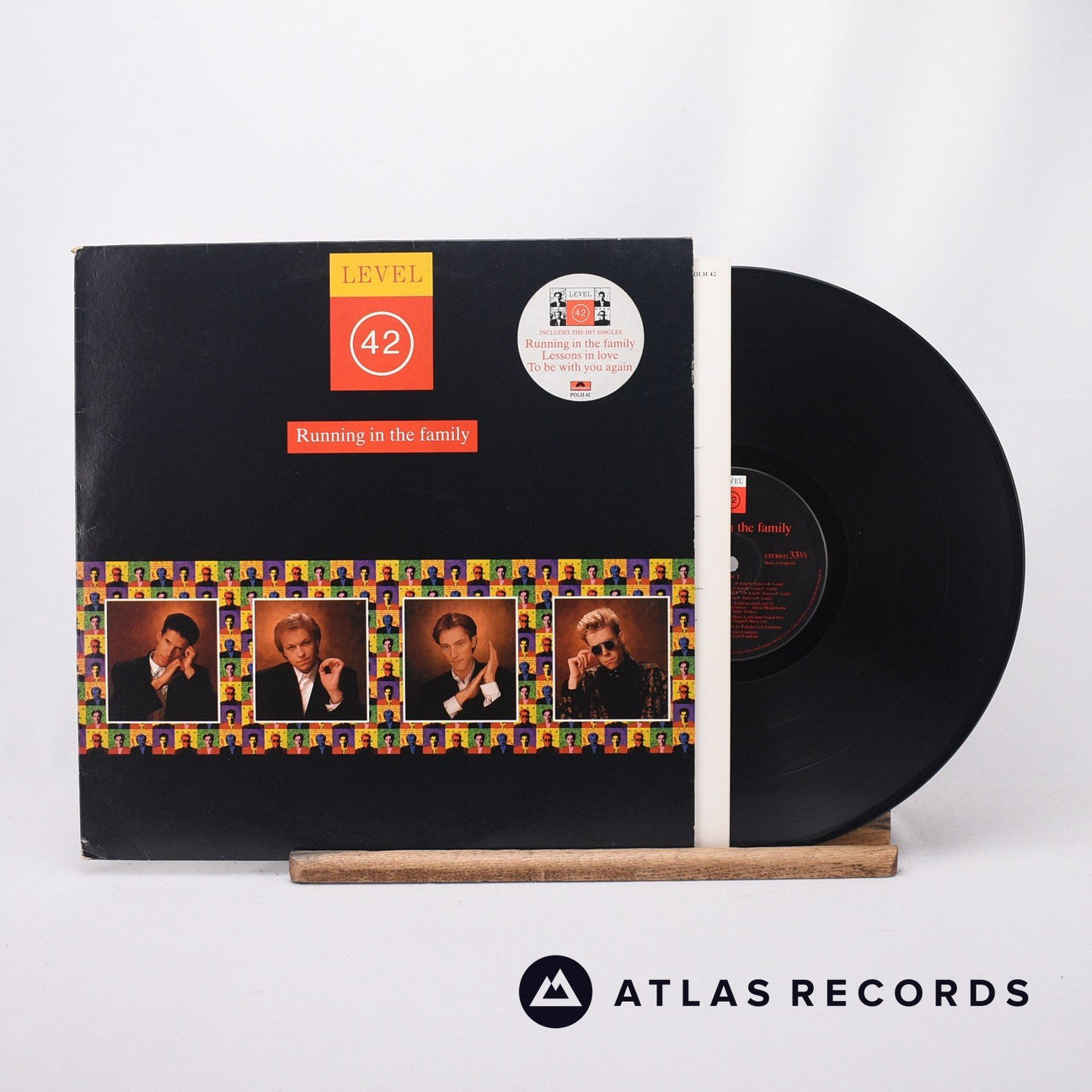 Level 42 Running In The Family LP Vinyl Record - Front Cover & Record