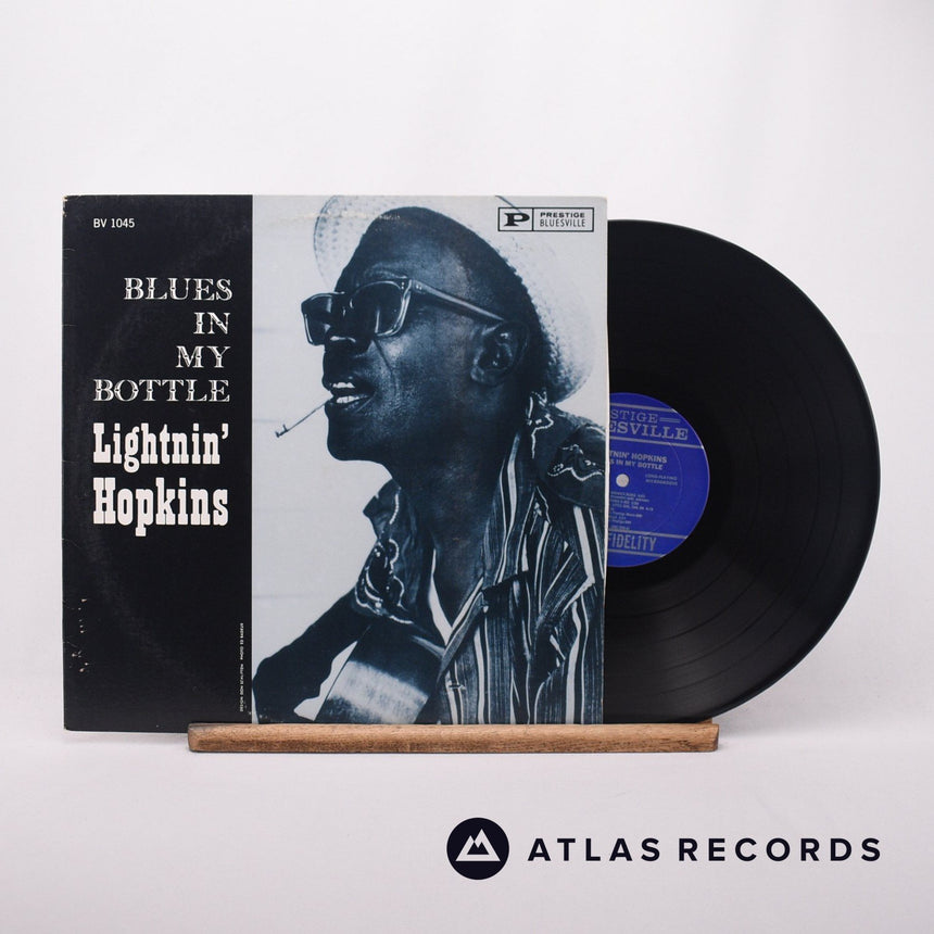 Lightnin' Hopkins Blues In My Bottle LP Vinyl Record - Front Cover & Record