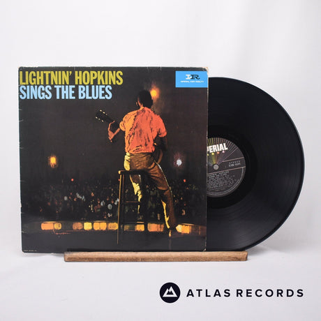 Lightnin' Hopkins Sings The Blues LP Vinyl Record - Front Cover & Record
