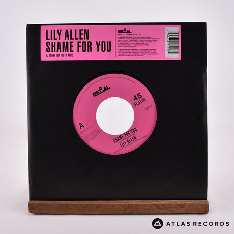 Lily Allen Shame For You 7" Vinyl Record - Front Cover & Record