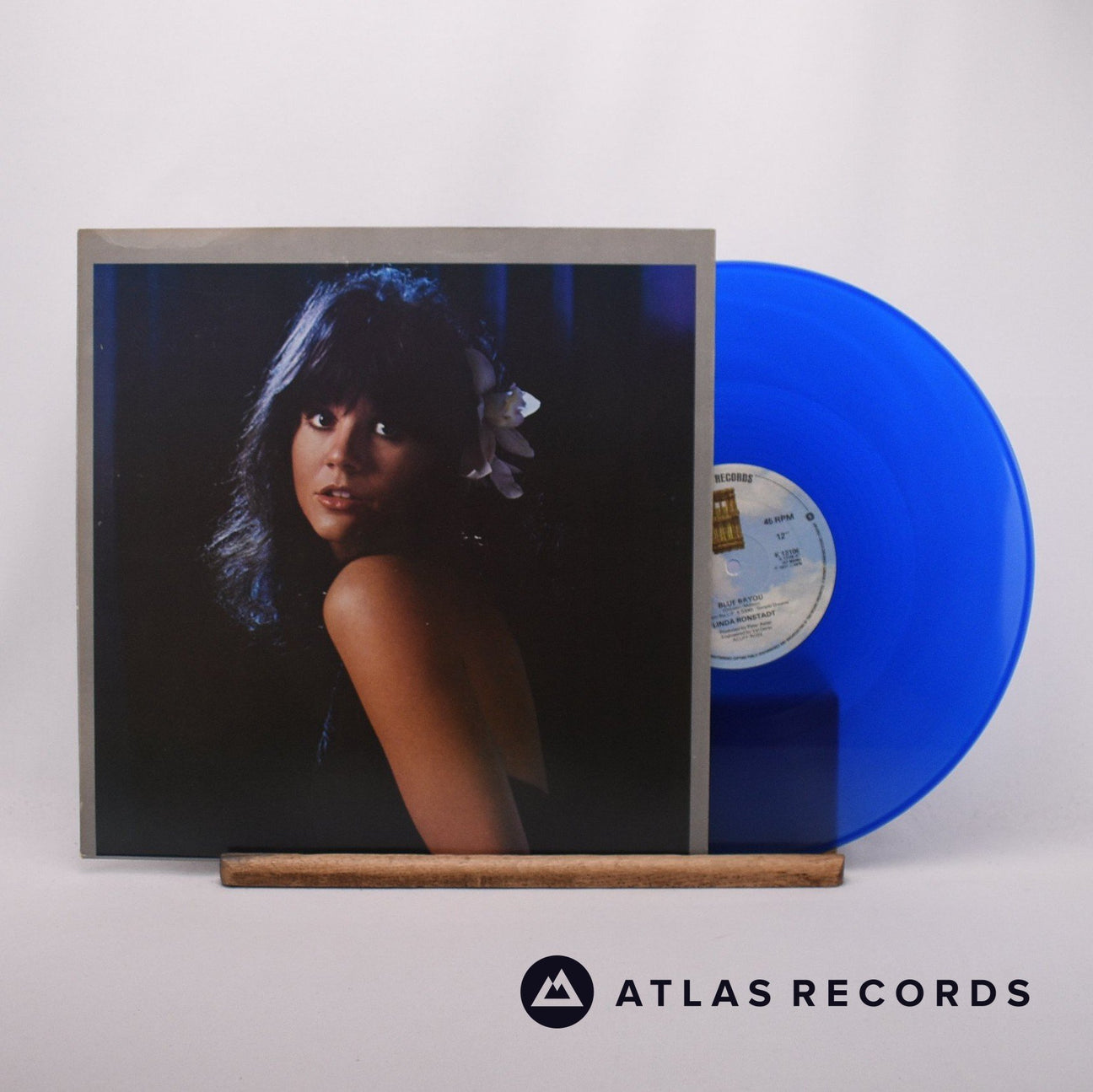Linda Ronstadt Blue  Bayou 12" Vinyl Record - Front Cover & Record
