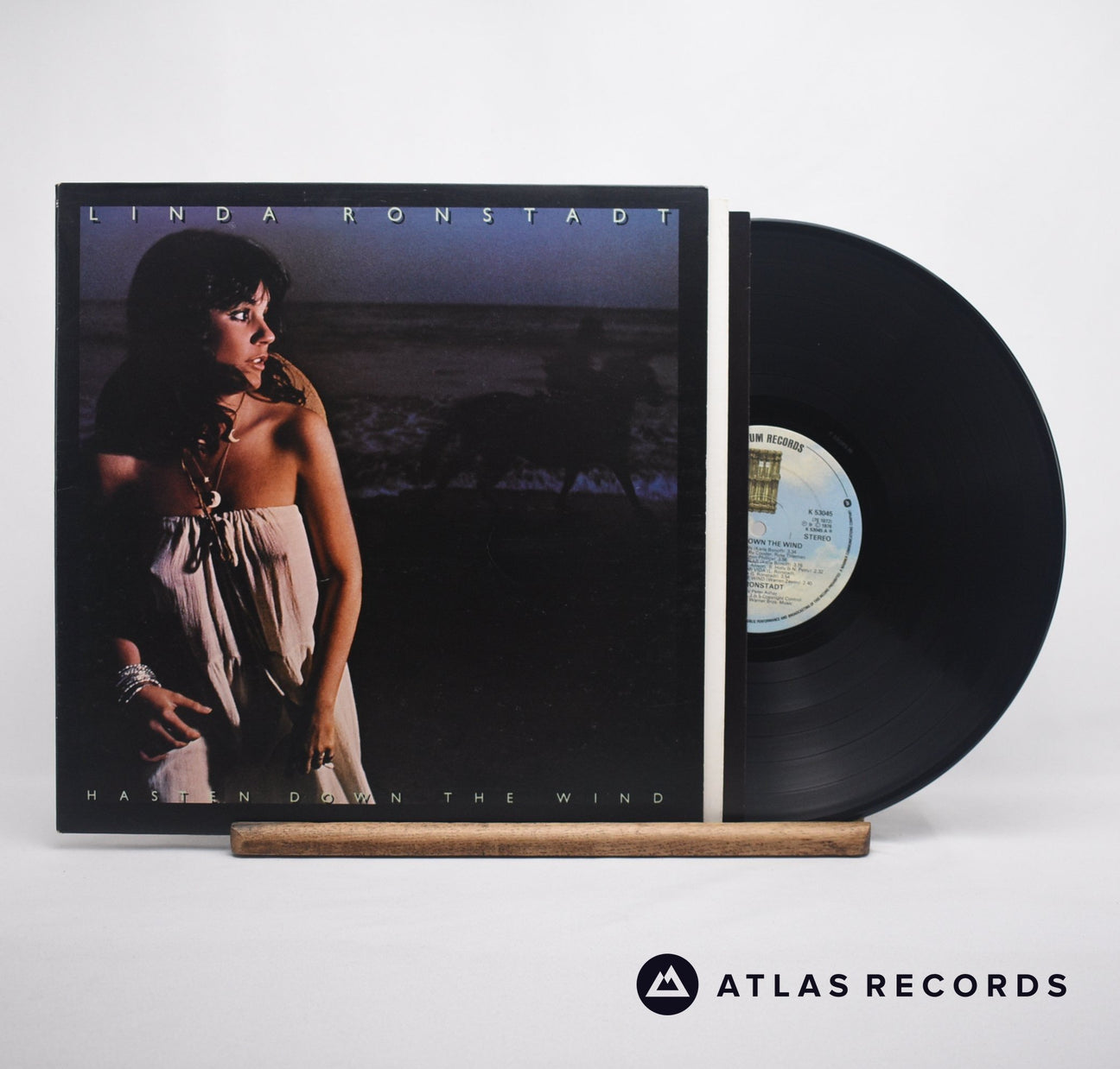 Linda Ronstadt Hasten Down The Wind LP Vinyl Record - Front Cover & Record