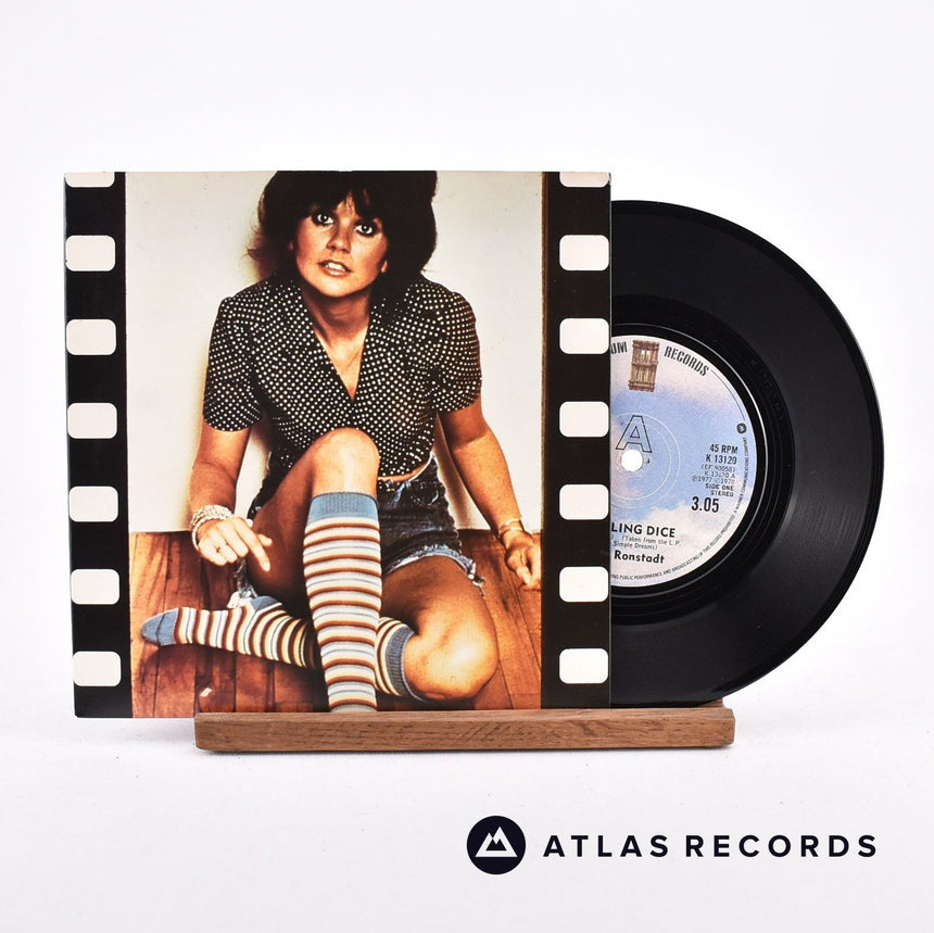 Linda Ronstadt Tumbling Dice 7" Vinyl Record - Front Cover & Record