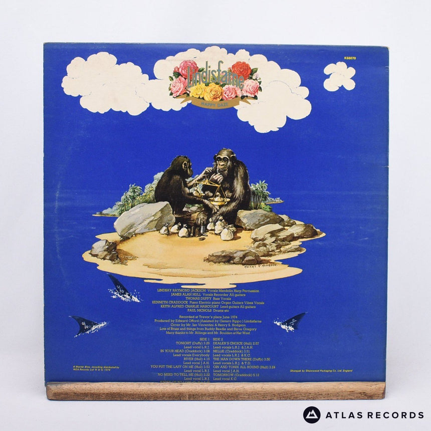 Lindisfarne - Happy Daze - Lyric Sheet Porky LP Vinyl Record - VG+/EX