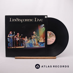 Lindisfarne Lindisfarne Live LP Vinyl Record - Front Cover & Record