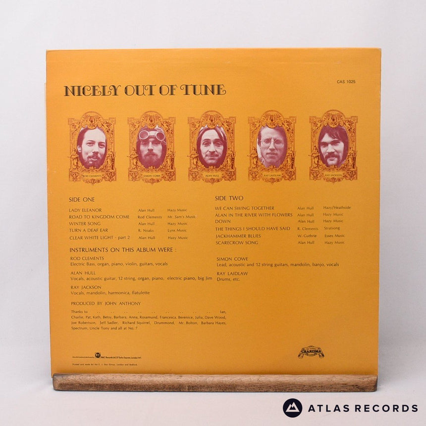 Lindisfarne - Nicely Out Of Tune - A-1U B-1U LP Vinyl Record - VG+/VG+