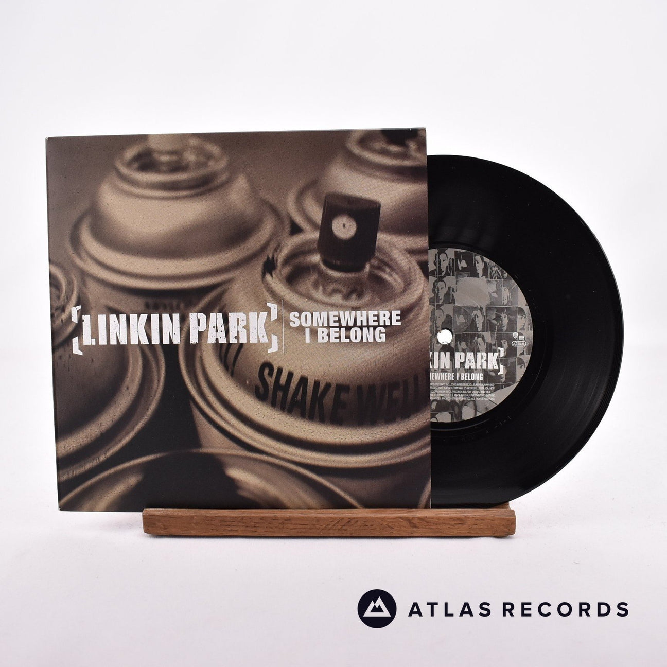 Linkin Park Somewhere I Belong 7" Vinyl Record - Front Cover & Record