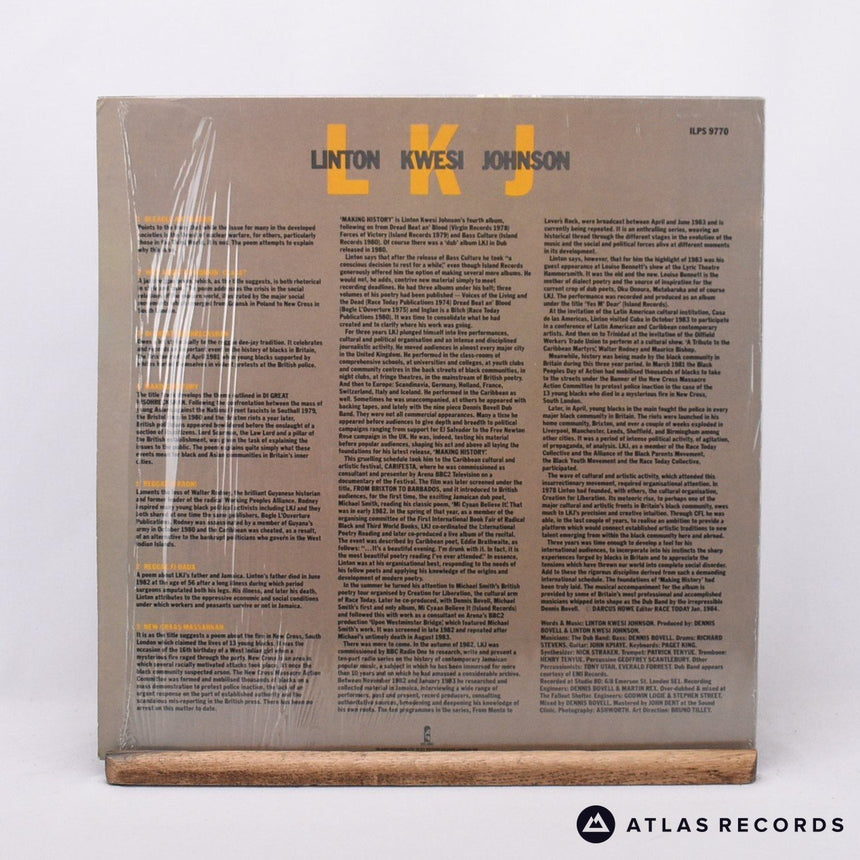 Linton Kwesi Johnson - Making History - Reissue LP Vinyl Record - EX/EX