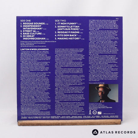 Linton Kwesi Johnson - Reggae Greats - LP Vinyl Record - EX/EX