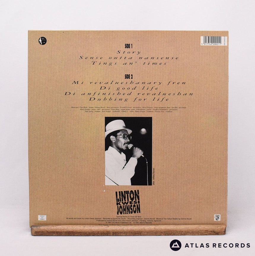 Linton Kwesi Johnson - Tings An' Times - LP Vinyl Record - EX/EX