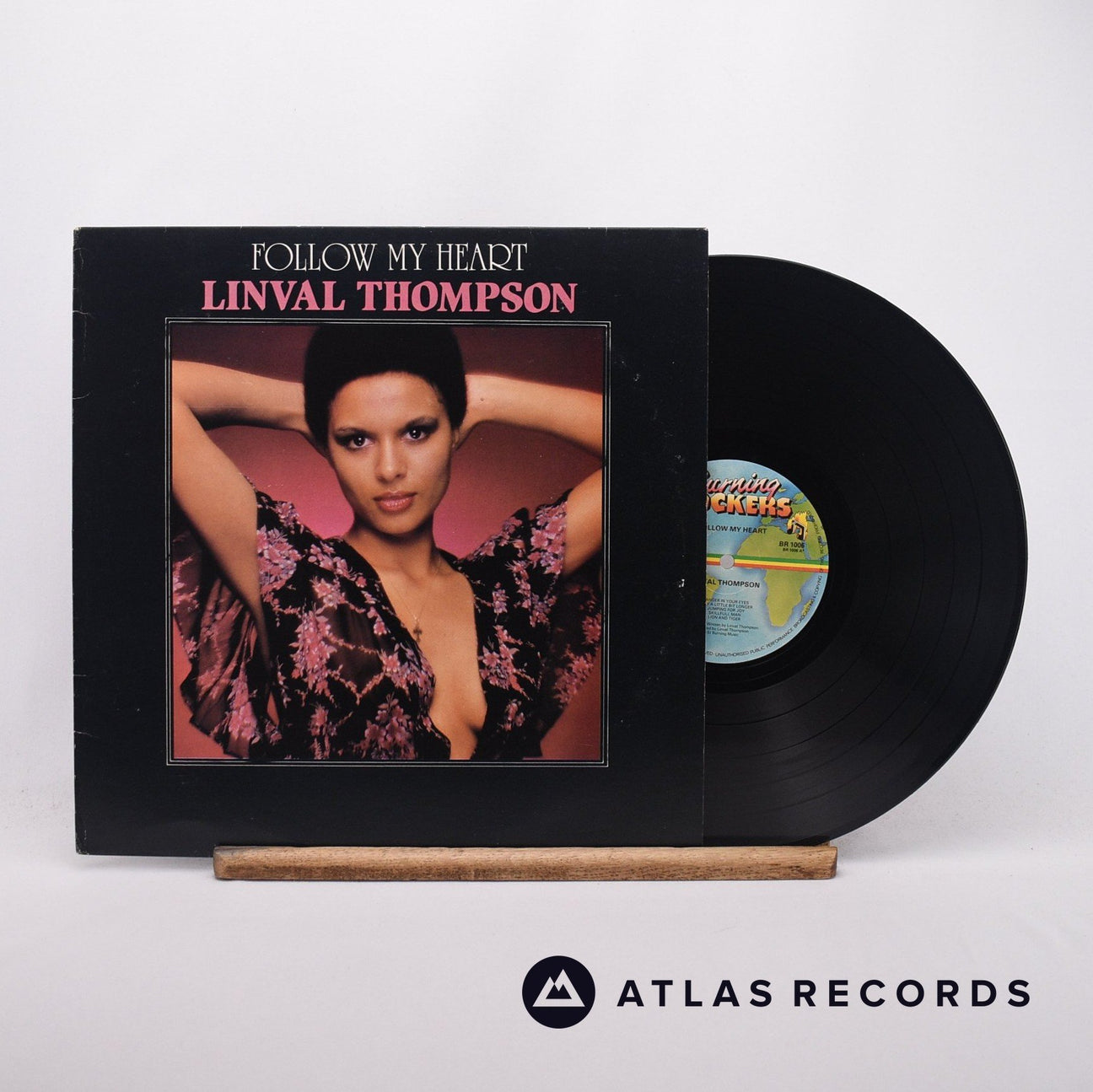 Linval Thompson Follow My Heart LP Vinyl Record - Front Cover & Record
