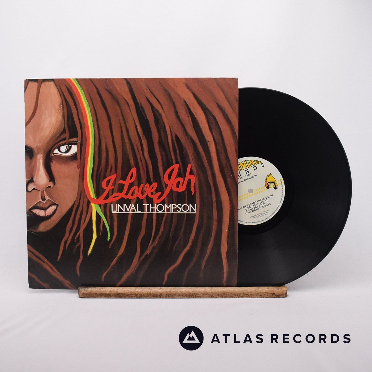 Linval Thompson I Love Jah LP Vinyl Record - Front Cover & Record