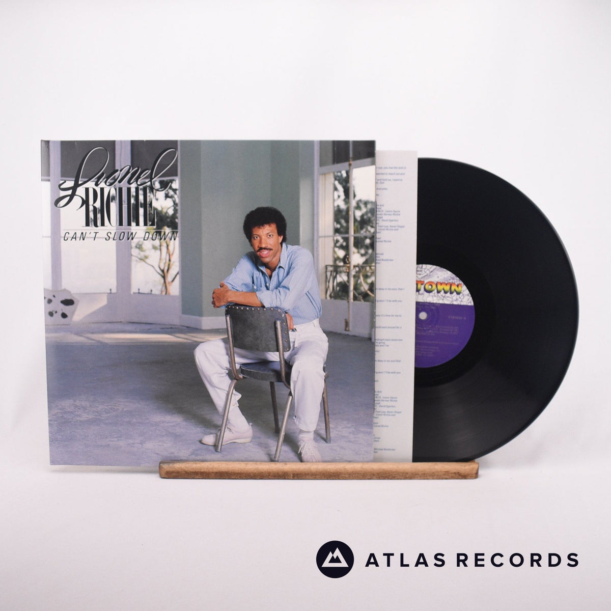 Lionel Richie Can't Slow Down LP Vinyl Record - Front Cover & Record