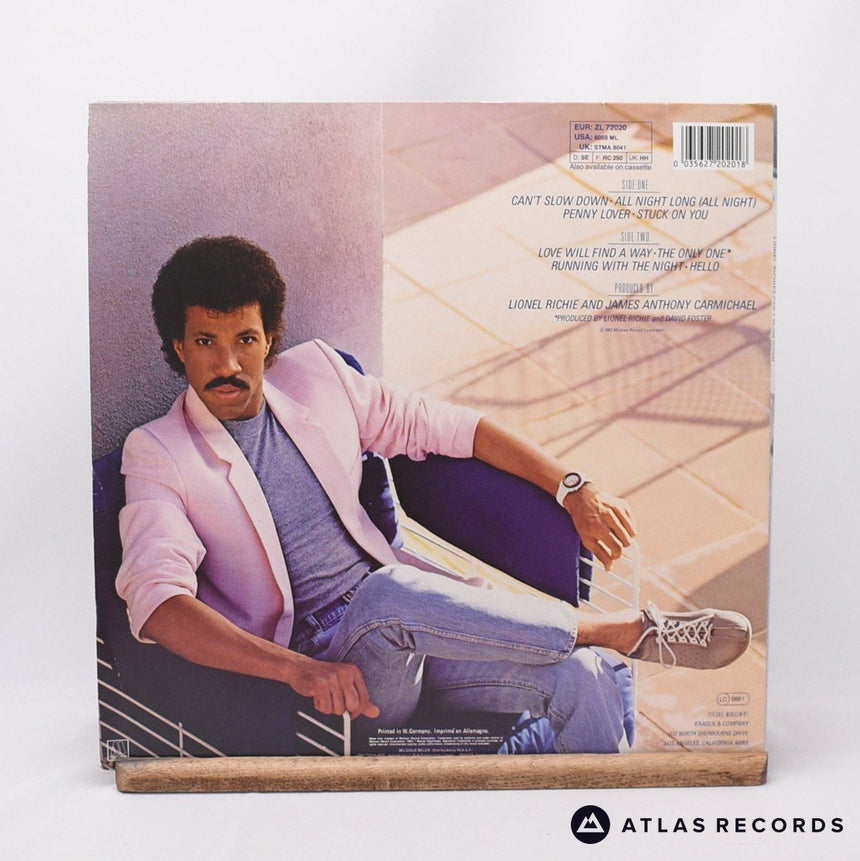 Lionel Richie - Can't Slow Down - Reissue Gatefold LP Vinyl Record - EX/EX
